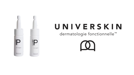 Universkin serums and logo